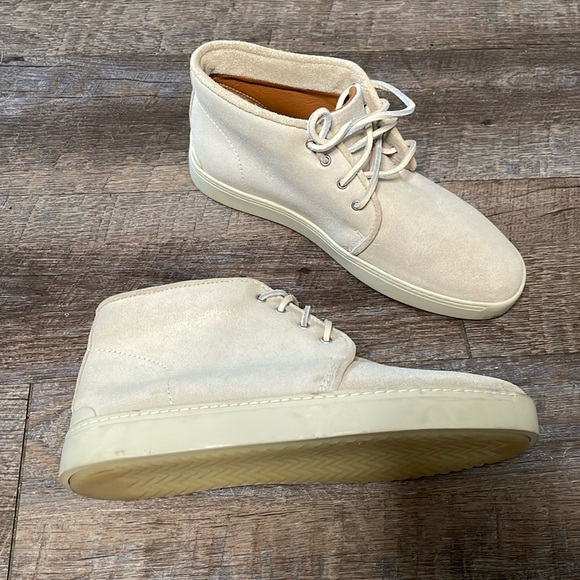 rag & bone Shoes - rag & bone Beige Suede Chukka Sneakers